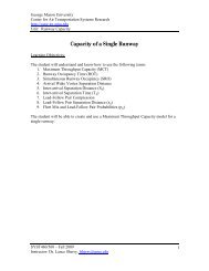 Runway Capacity Workbook - Center for Air Transportation Systems ...