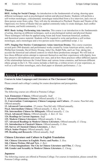 PDF of the 2012-2013 Academic Catalog - Scripps College