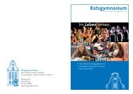 Einladung zum Tag der offenen TÃ¼r - Termin - Ratsgymnasium Minden