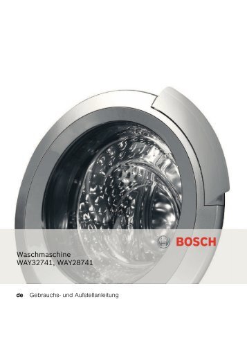 Bedienungsanleitung zu BOSCH WAY 28741 Weiss - Innova