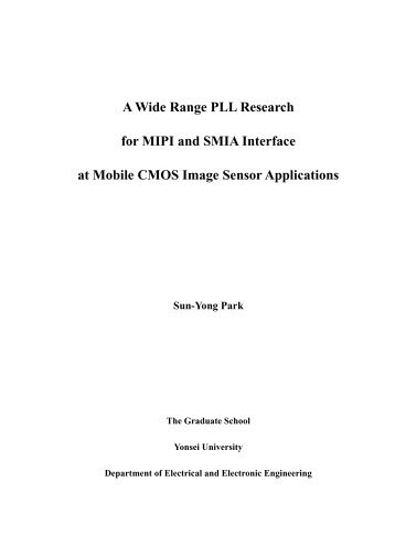 A Wide Range PLL Research for MIPI and SMIA Interface at Mobile ...