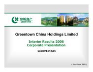 Presentation - Greentown China Holdings Limited