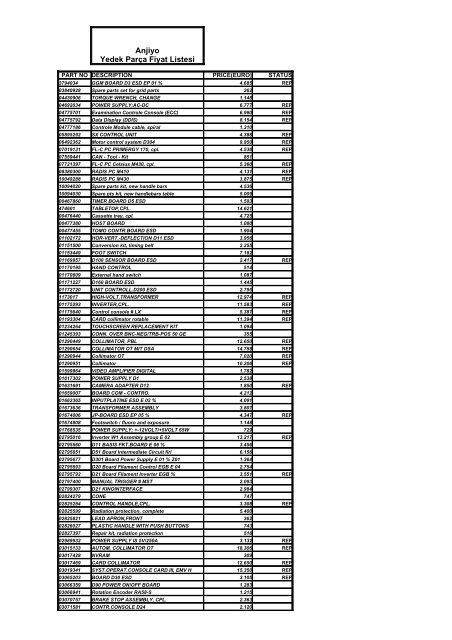 AX LIST (15.10.09)-SON FORMATLI - Siemens