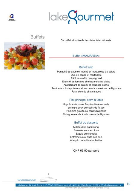 Offre 2013 Grand Bateau Fr - LakeGourmet