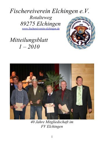 MtBl. 01 - Informationen Ã¼ber den Fischereiverein Elchingen