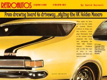 From drawing board to driveway--Styling the HK ... - RetroAutos