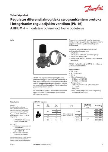 ahpbm-f - Danfoss.com