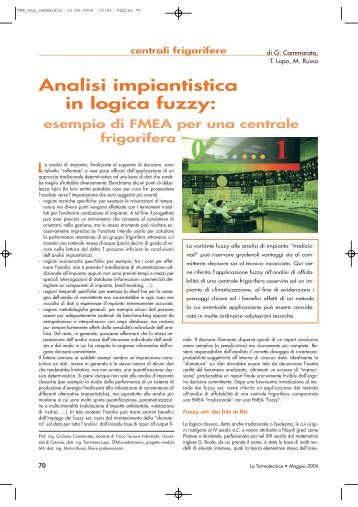 Analisi impiantistica in logica fuzzy: - La Termotecnica