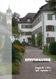 Ausgabe Nr. 1/2011 April - September 11 - Schloss Eppishausen