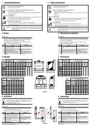 2 Einbau 3 Abmaße 4 Anschluss 1 ... - DEIRING GmbH