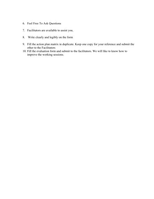 Action Planning Matrix for Pediatric HIV and AIDS - basics