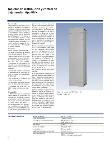 Tableros 8MX - Industria de Siemens