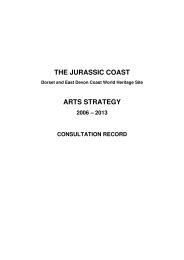 THE JURASSIC COAST ARTS STRATEGY