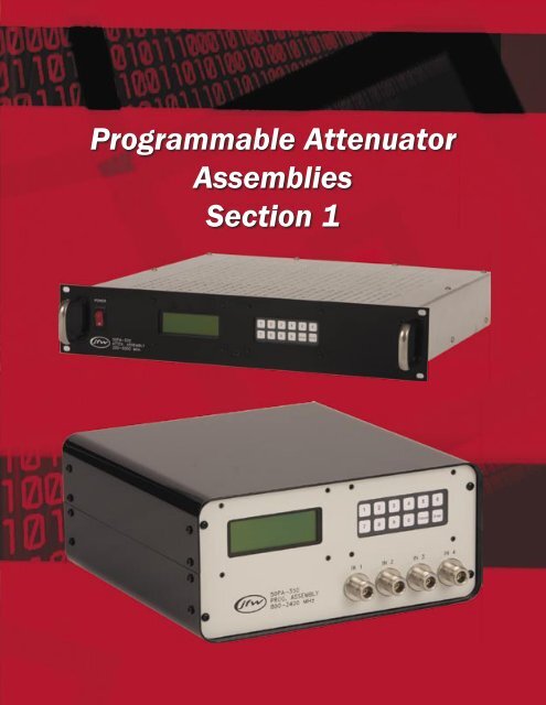 Programmable Attenuator Assemblies Section - JFW Industries