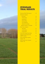 RyEgRASS TRIAL RESULTS - Agriseeds Pasture Site