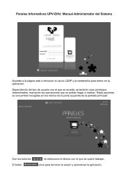 Paneles Informativos UPV-EHU: Manual Administrador ... - RedIRIS
