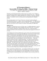 2006 A P World History Dbq Free Response Question