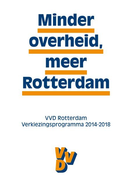 Verkiezingsprogramma VVD Rotterdam 2014 - 2018
