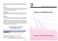 (pdf) â Was ist im Todesfall zu tun - Hospizverein Pfaffenhofen