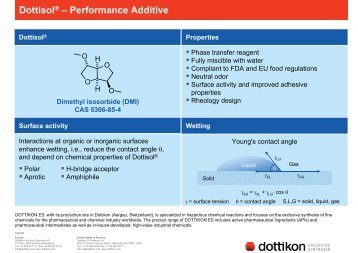 DottisolÂ® â Performance Additive - Dottikon