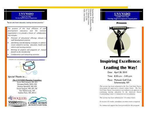 Inspiring Excellence: Leading the Way! - Iroquois Healthcare Alliance