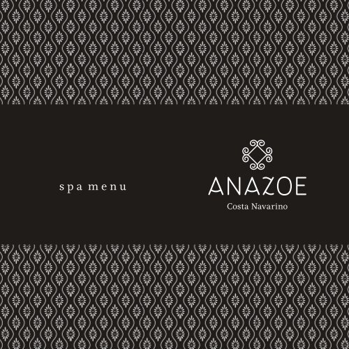 Anazoe Spa menu - Costa Navarino