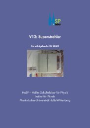 Versuchsbeschreibung - Halles Schülerlabor für Physik - Martin ...