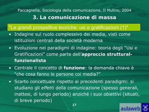 3. La comunicazione di massa
