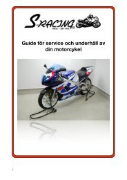 Guide fÃ¶r service och underhÃ¥ll av din motorcykel - S-Racing