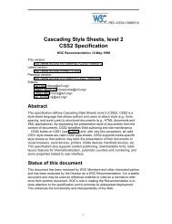 Cascading Style Sheets, Level 2 - World Wide Web Consortium