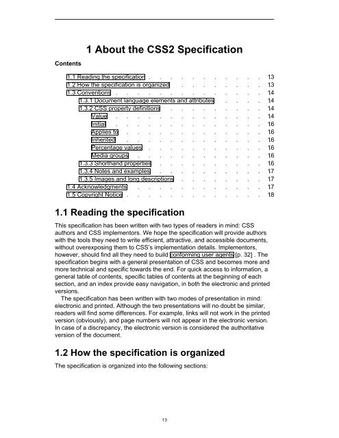 Cascading Style Sheets, Level 2 - World Wide Web Consortium