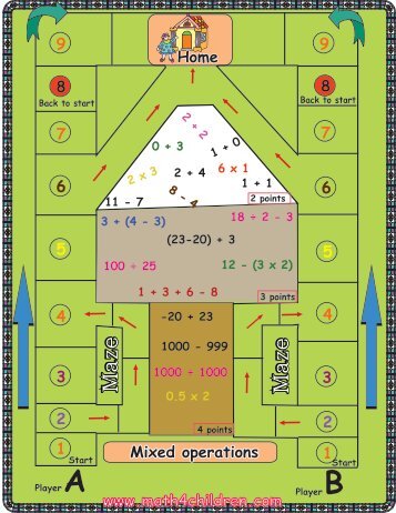 www.math4children.com Mixed operations 1 2 3 ... - Math for Children