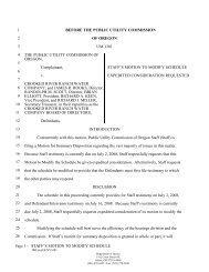 Page 1 - STAFF'S MOTION TO MODIFY ... - State of Oregon