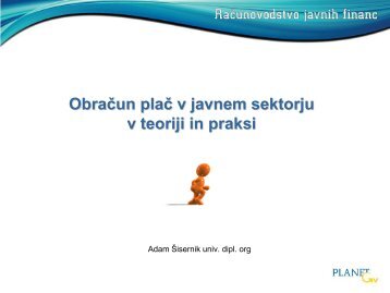 ObraÄun plaÄe v teoriji in praksi - Planet GV