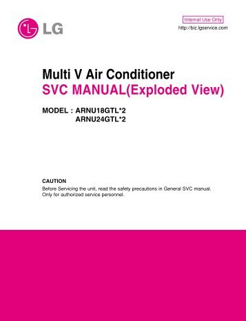 Multi V Air Conditioner SVC MANUAL(Exploded View) MODEL