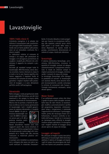 Catalogo lavastovilglie AEG