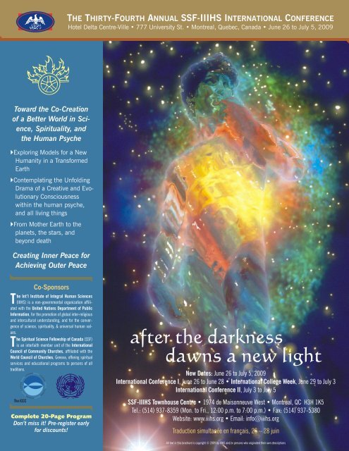 after the darkness - The International Institute of Integral Human ...