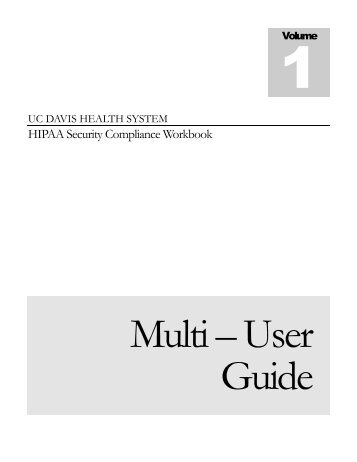 HIPAA Security Compliance Workbook - UC Davis Health System