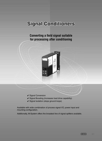 Signal Conditioners - M-System