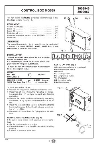 3002949 CONTROL BOX MG569 3002967 - Romstal