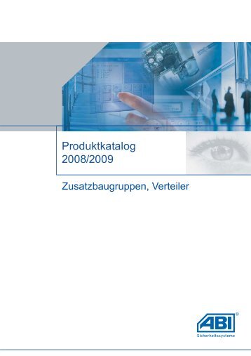 Produktkatalog 2008/2009 - ABI Sicherheitssysteme GmbH