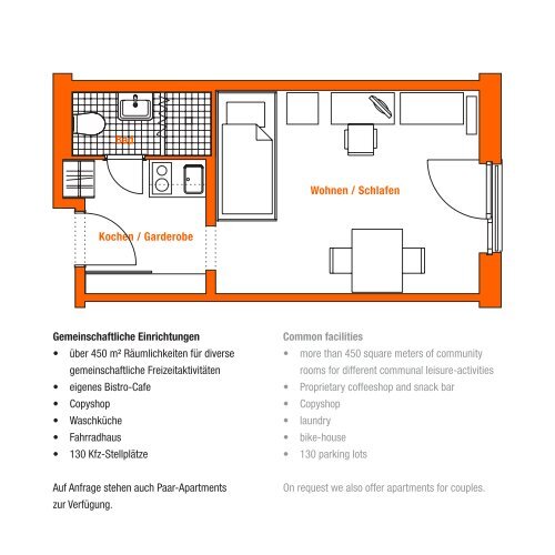 Apartments Interior - apian studenten apartment haus