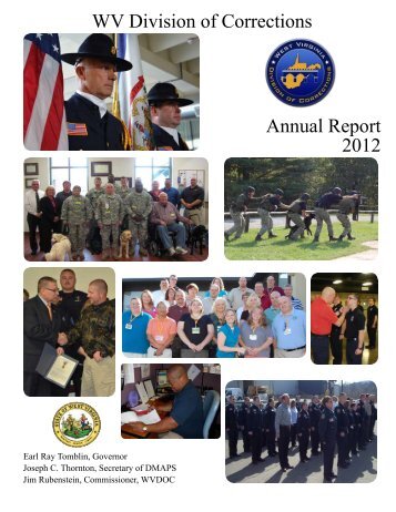 WV Division of Corrections Annual Report 2012 - West Virginia ...