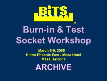 BiTS2004 Archive - BiTS Workshop