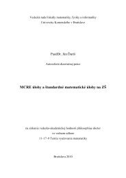 MCRE Ãºlohy a Å¡tandardnÃ© matematickÃ© Ãºlohy na ZÅ  - Oddelenie ...