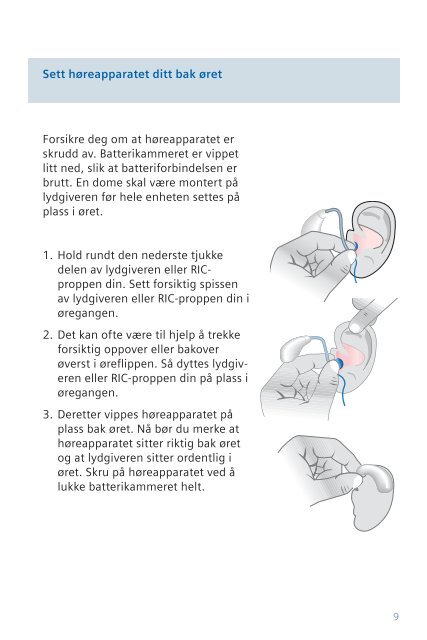 Bruksanvisning Pure - Siemens Hearing Instruments