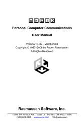 Personal Computer Communications  User Manual - Anzio.com