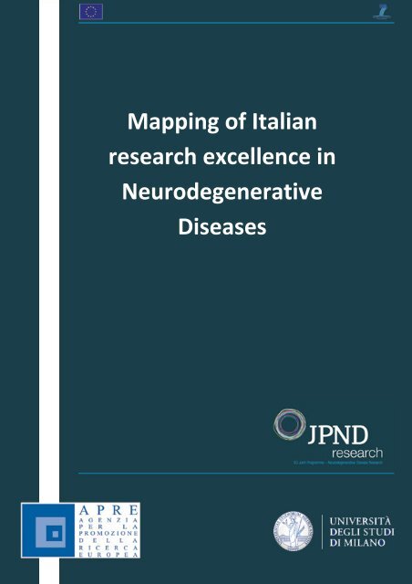 Mapping of Italian research excellence  in Neurodegenerative  - Apre