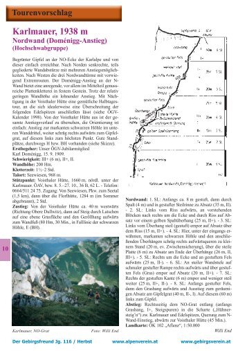 Karlmauer-Nordwand - Gebirgsverein