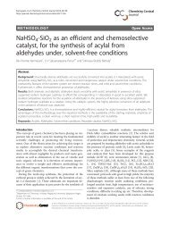 NaHSO4-SiO2 as an efficient and chemoselective catalyst, for the ...